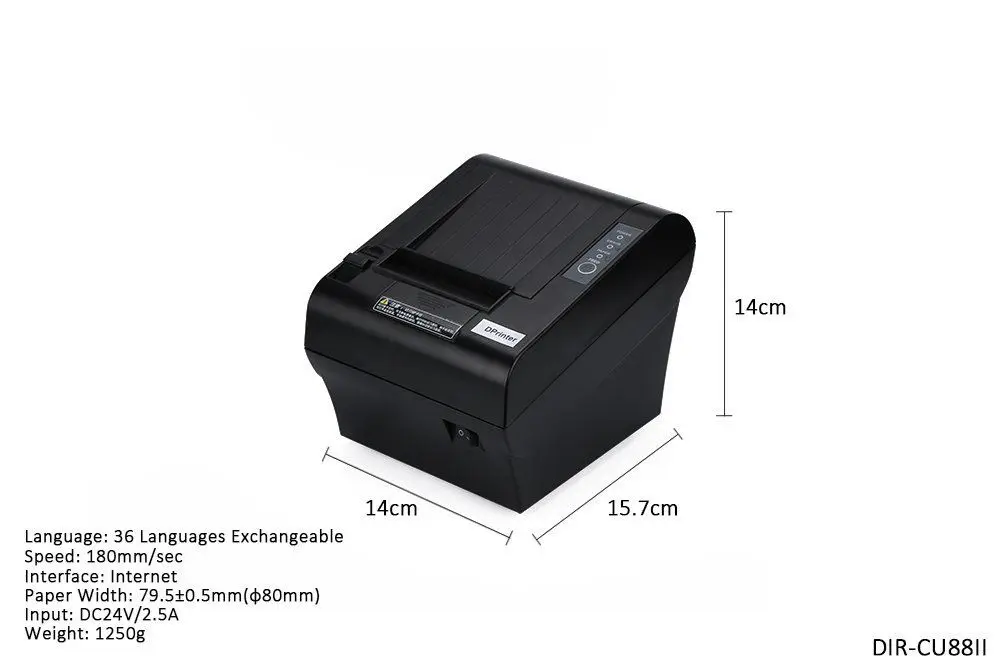 USB + Cashdrawer Port 80mm Desktop Thermal Receipt Printer with Auto Cutter Fast Speed Printer Bill printer