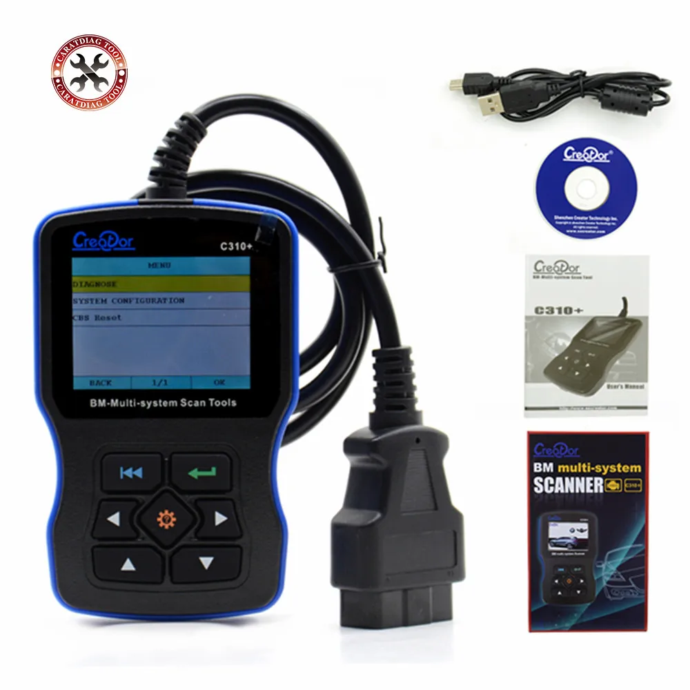 2018 OBD2 Scanner for BMW e46 e90 e60 e39 Creator C310+ Pro V7.6 Airbag/ ABS/ SRS Diagnostic Scan Reset Tool For BMW Code Reader