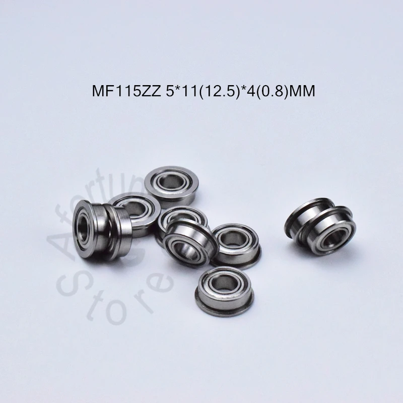 

MF115ZZ 5*11(12.5)*4(0.8)MM 10pieces bearing F638/5ZZ ABEC-5 Flange bearings Free shipping chrome steel bearing MF115ZZ F638/5ZZ