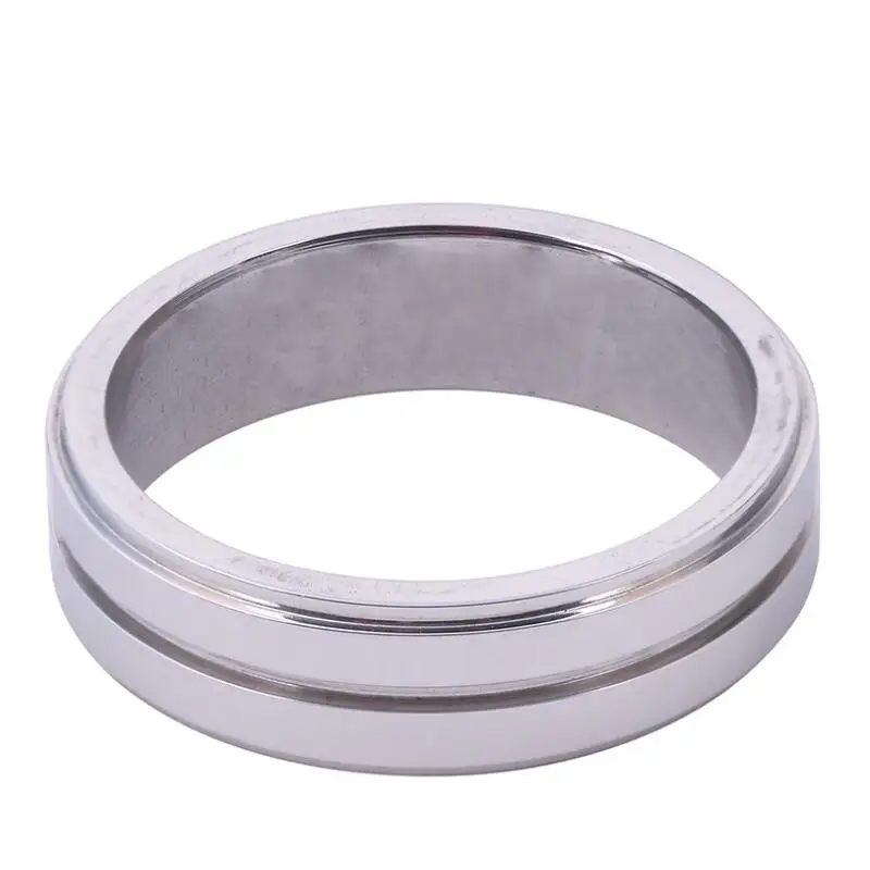 Charm Matte Groove Men Polished Supernatural Dean Winchester Stainless Steel Ring Wedding Band Rings Jewelry Christmas Gift