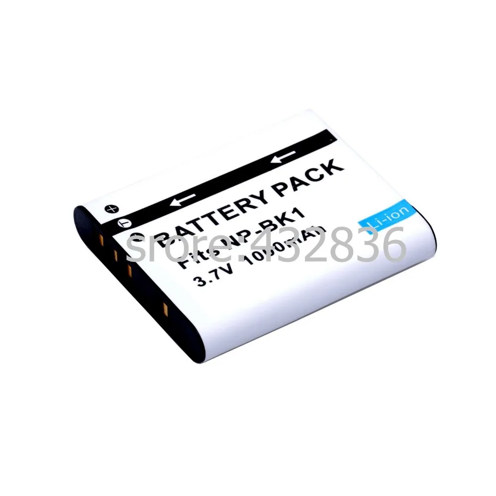 Wholesale 2pcs/lot 1000mAh  NP-BK1 BK1 Li-ion digital camera battery + Charger For Sony Cyber-shot DSC-S950 S980 DSC  S750