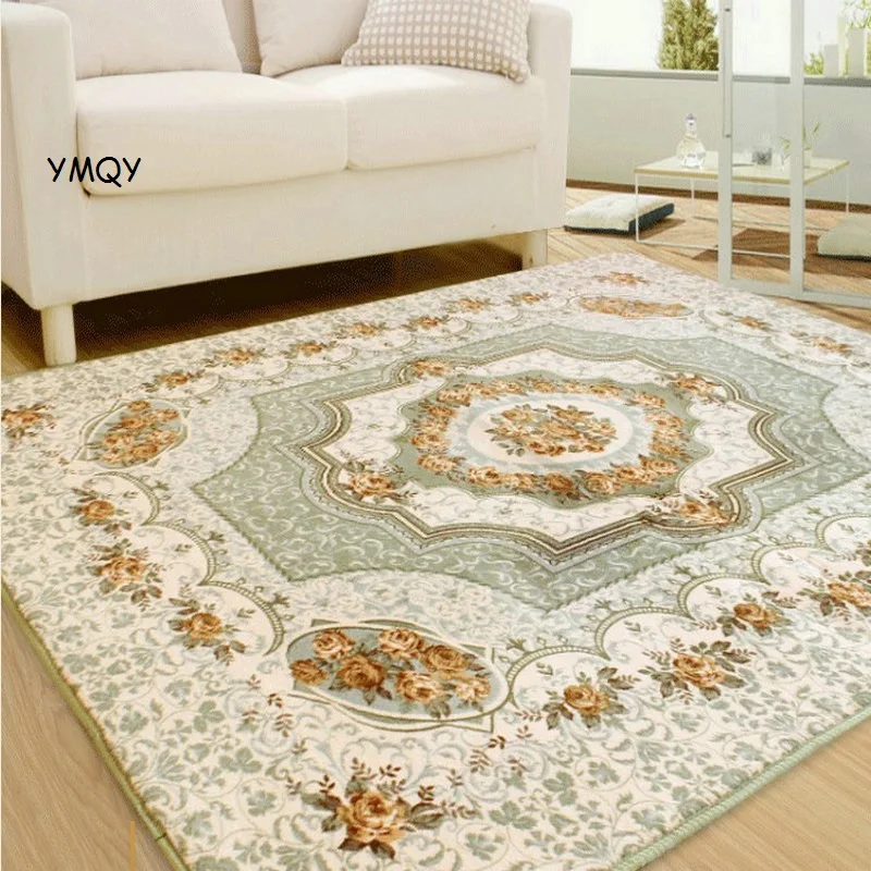 

Large Coral Velvet Memory Foam Carpets for Living Room Bedroom Children Crawling Mat European Karpet Jacquard Floor Mat Area Rug