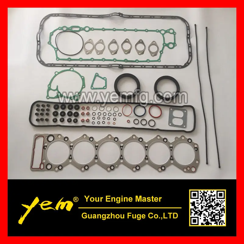 For  6SA1 6SA1T Overhaul Rebuild  kit  piston  gasket set