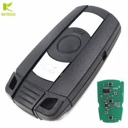 KEYECU Smart Remote Key Fob CAS3 3 Button for BMW 1 3 5 6 7 Series 315MHZ/433MHZ/868MHZ-5WK49125/315LP With ID7944 Chip