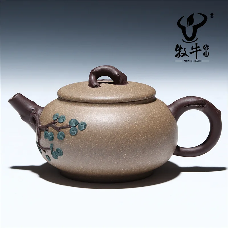 The Yixing teapot double color pot 190 ml of pine needles manufacturers selling authentic teapot full mixed batch