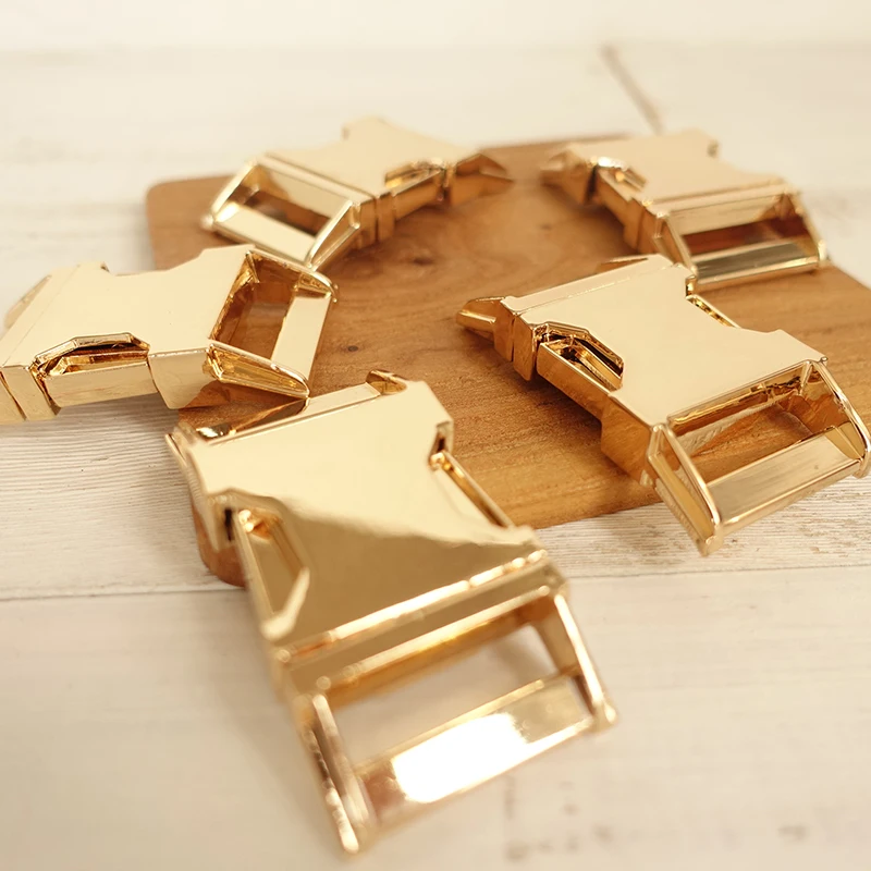 Retailing DIY for Dog Collar Golden 2.5cm diy backpack zinc alloy buckle pet metal buckle DCK-008