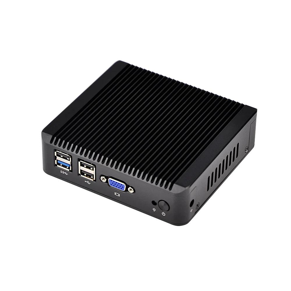 Mini PC sin ventilador, 4 LAN, J1900 Celeron, Quad Core, baja potencia, Windows Ubuntu, Ultra duradero, VGA Industrial X86, novedad