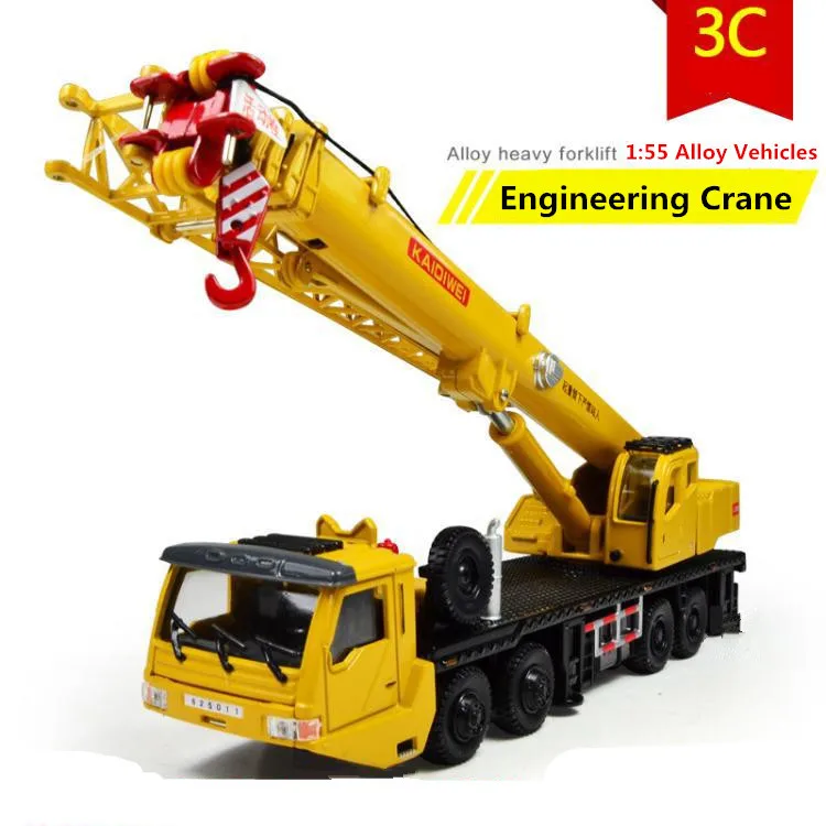 2014 Hot sale ! 1 : 55 alloy Sliding construction crane model Toys, children's educational toys, free shipping