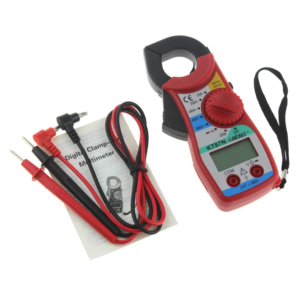 ANENG KT87N Transitor Tester Digital Multimeter Amper Clamp Meter Current Clamp Pincers AC/DC Current Voltage Meter Multimetro