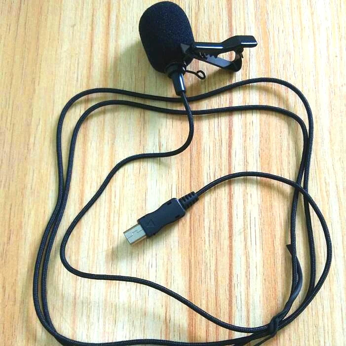NEW 150cm High Quality 1.15M Gopro Mini USB External Microphone with Collar Clip on Mic for Gopro Hero 4 3+ 3 Camera Accessories