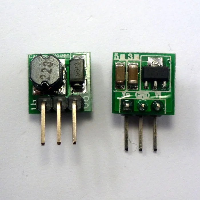 Mini convertidor de piezas CE012, 2 DC-DC, 1V, 1,3 V, 1,5 V, 1,8 V, 2,5 V, 3V a CC 3,3 V, módulo de fuente de alimentación Step-UP Boost para placa de pruebas UNO DUE