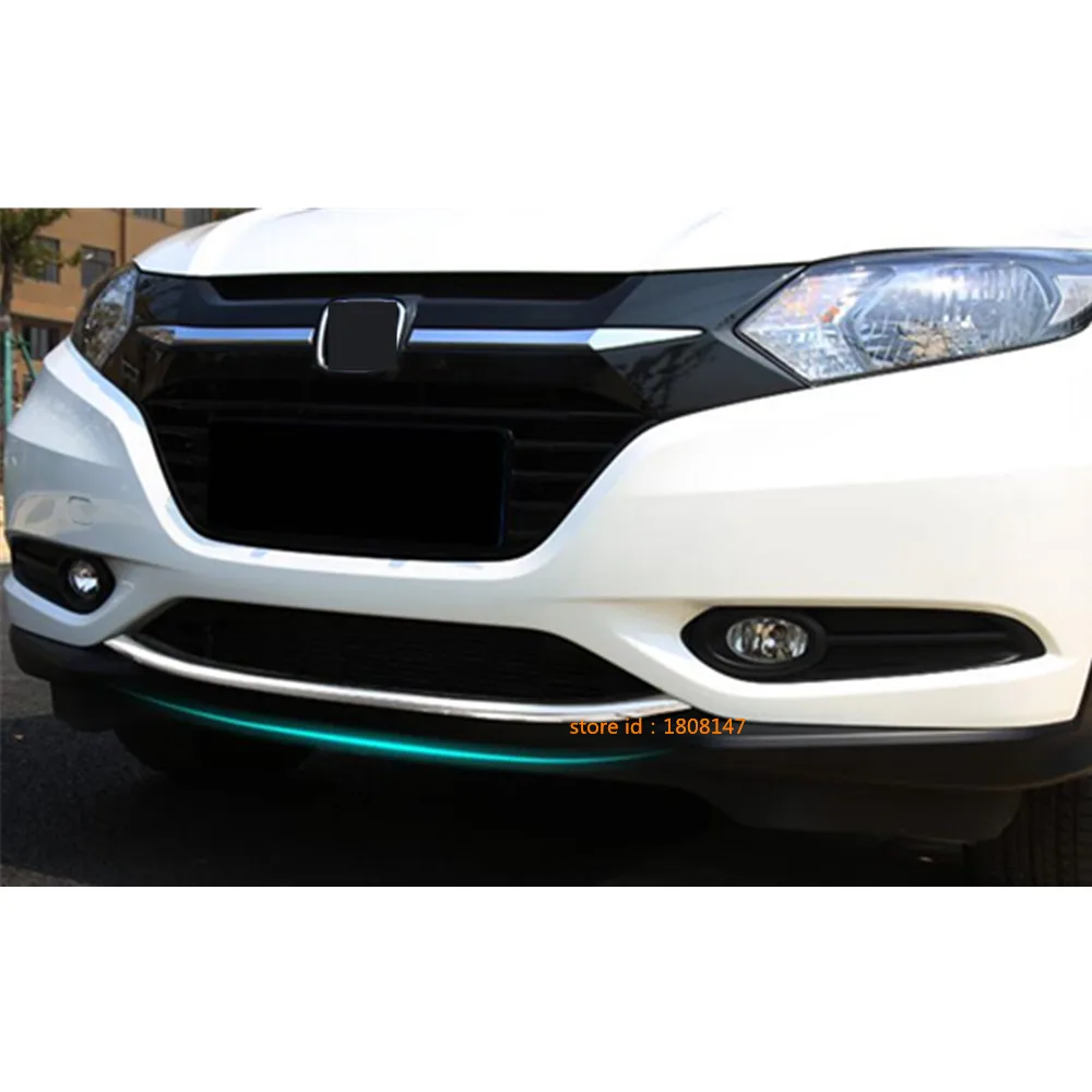 Car Body Protection Bumper ABS Chrome Trim Front Head Bottom Frame Stick Part For Honda HR-V HRV Vezel 2014 2015 2016 2017 2018