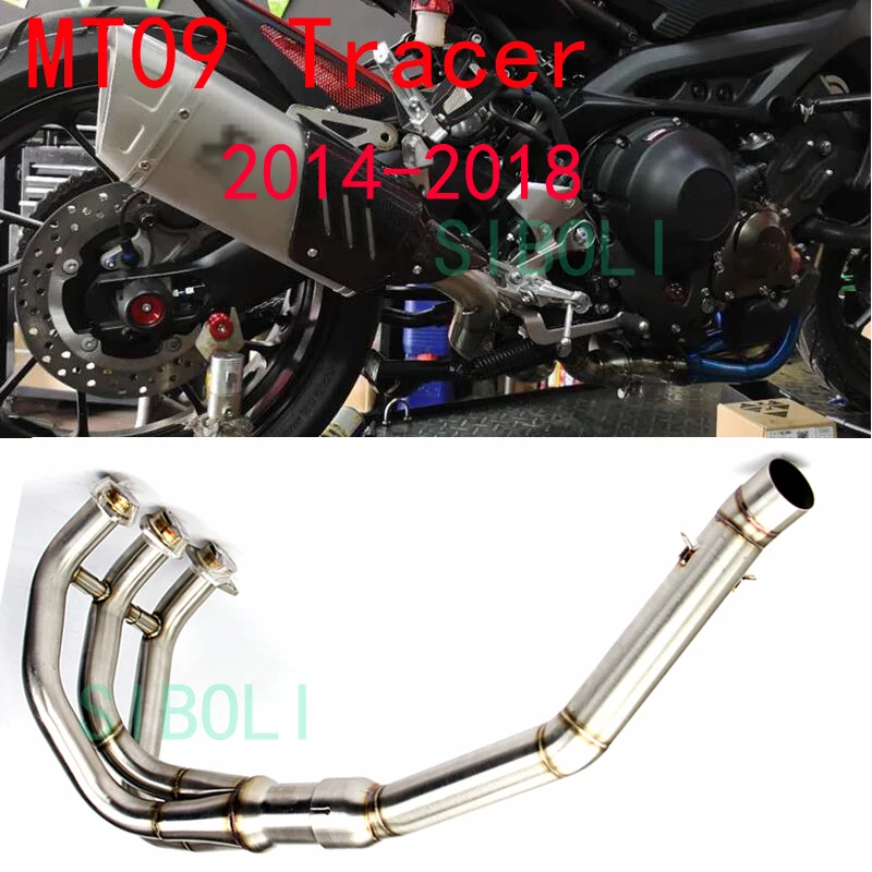 51mm New Motorcycle Exhaust Muffler Pipe Modified Slip-on For YAMAHA MT09 MT-09 FZ-09 tracer 2014 2015 2016 2017 2018 Years