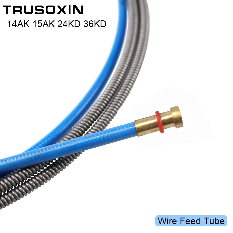 1pcs 14K 15AK 24KD 36KD Torch/Gun Consumables 3M 5M MIG Wire Feed Tube for the MIG Welding Machine