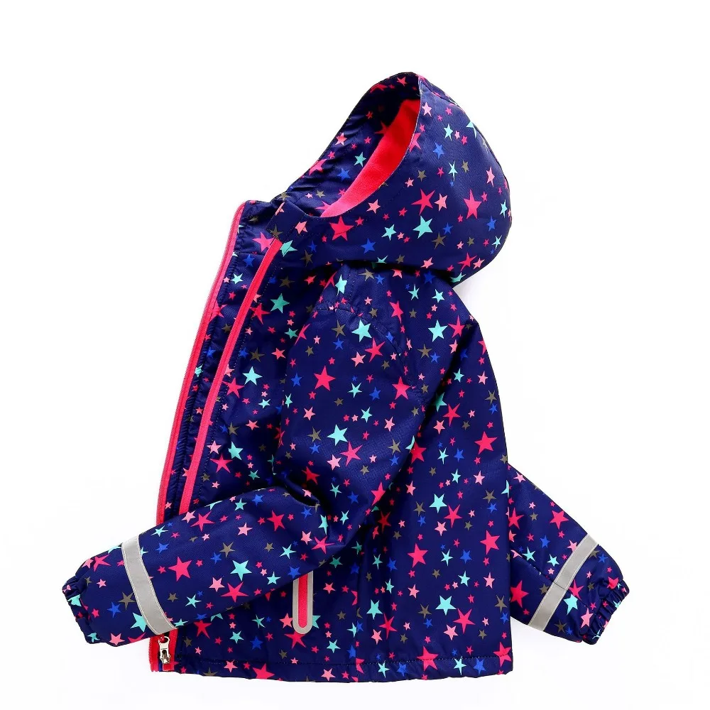 

New spring autumn children kids jackets baby girls windproof waterproof jackets coats girls double-deck polar fleece jackets