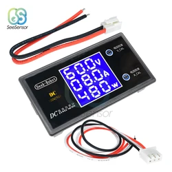 Voltímetro Digital con pantalla LCD, amperímetro, vatímetro, medidor de potencia y corriente de voltaje, 12V, 24V, 36V, DC 500V, 10A, 50V, 5A