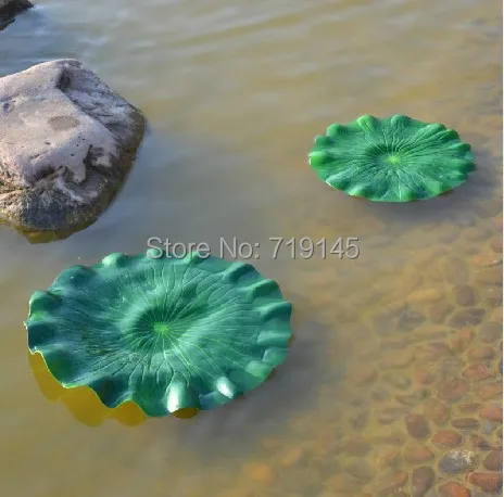 

DIA 40cm artificial PE small LOTUS LEAF diy wedding home pool decoration water lily leaf