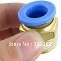 Free Shipping 50PCS A Lot 16mm Pneumatic Tube Push In Male Quick Connect Fittings 3/8'' Thread PC16-03