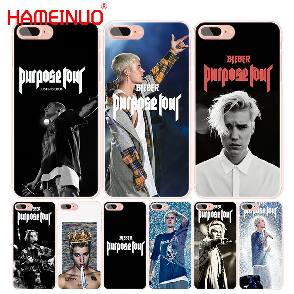 HAMEINUO Justin Bieber purpose tour cell phone Cover case for iphone 4 4s 5 5s SE 5c 6 6s 7 8 X plus