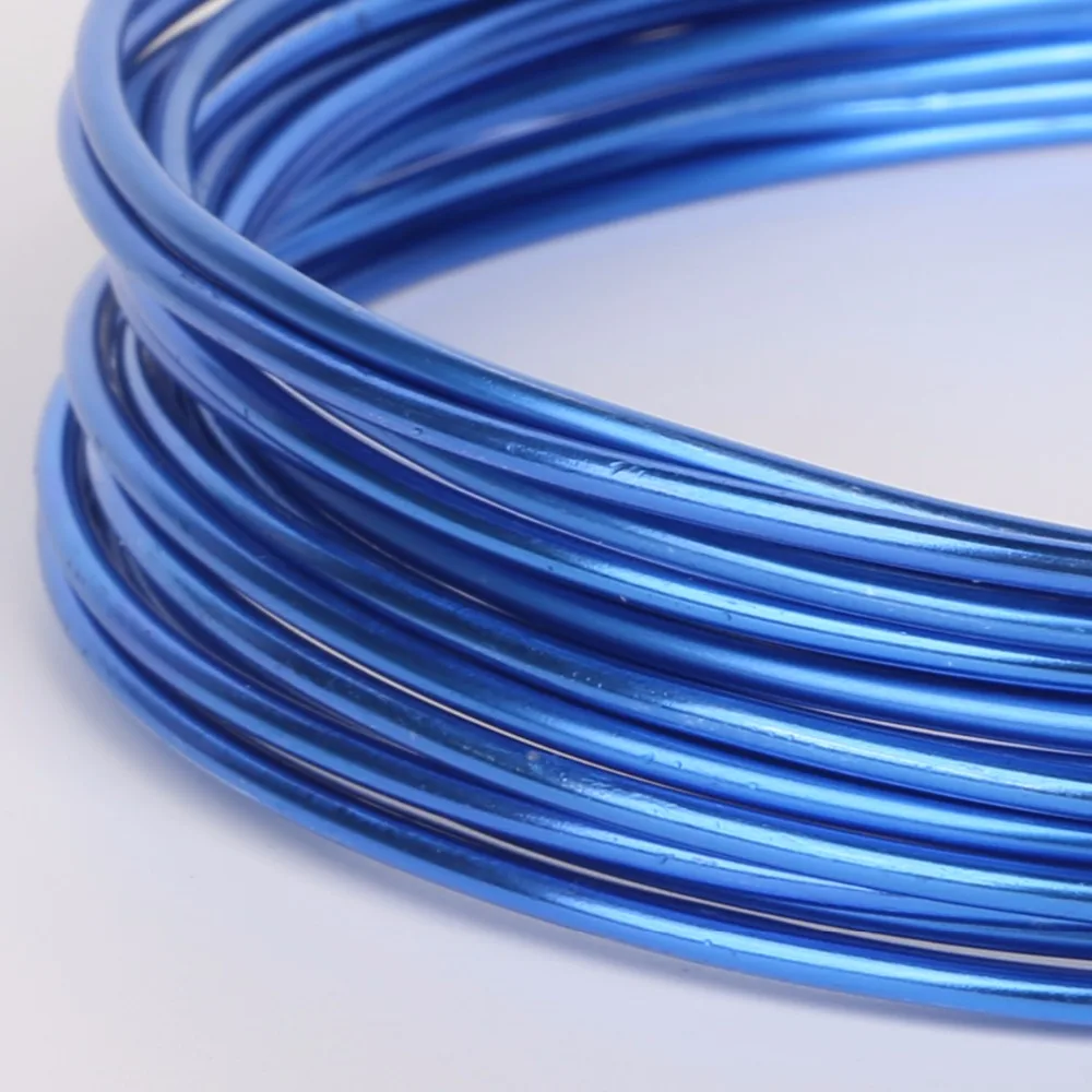 5 Meters 2mm Multicolor Aluminum Wire Soft Metal Floristry Wire for Handmade DIY Bracelet Findings Crafts Making Accessories