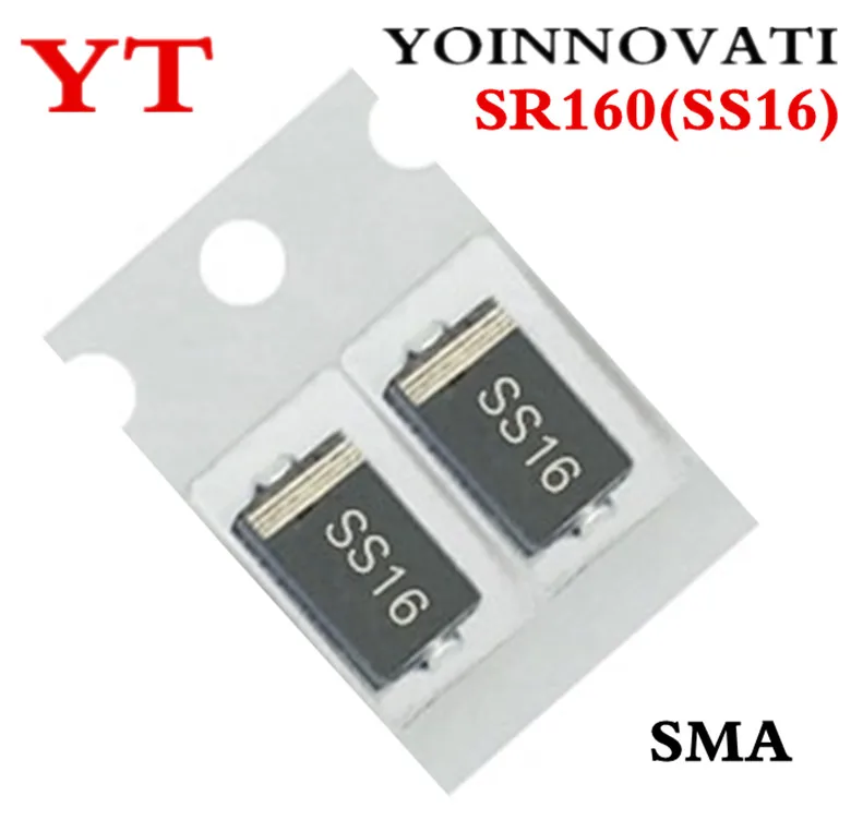 

2000pcs/lot SS16 SR160 SMA 60V 1A SMD IC Best quality