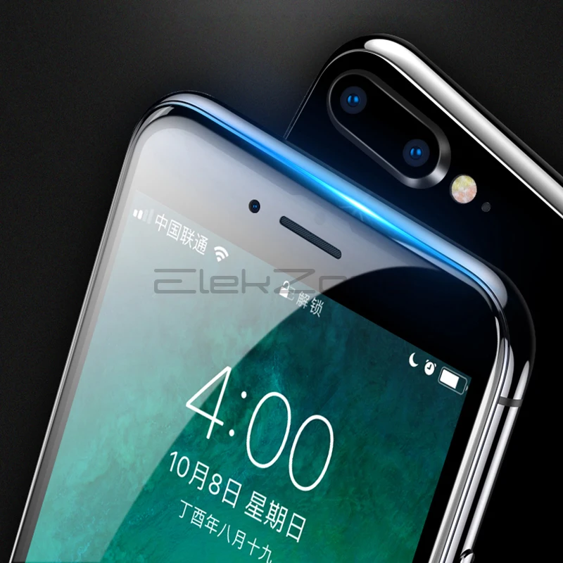 Vetro temperato a copertura totale per iPhone 7 8 6 6s Plus X Cover protettiva per schermo per iPhone 6 6S 8 7 Plus pellicola protettiva per vetro