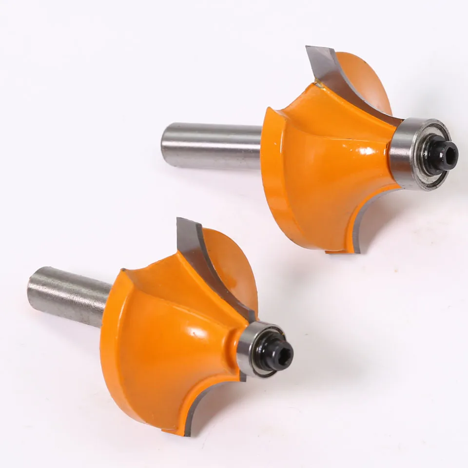 Imagem -03 - Shank Round-over Roteador Bits para Madeira Ferramenta para Trabalhar Madeira Flauta Endmill com Rolamento Fresa Canto Redondo sobre Bit 1pc mm