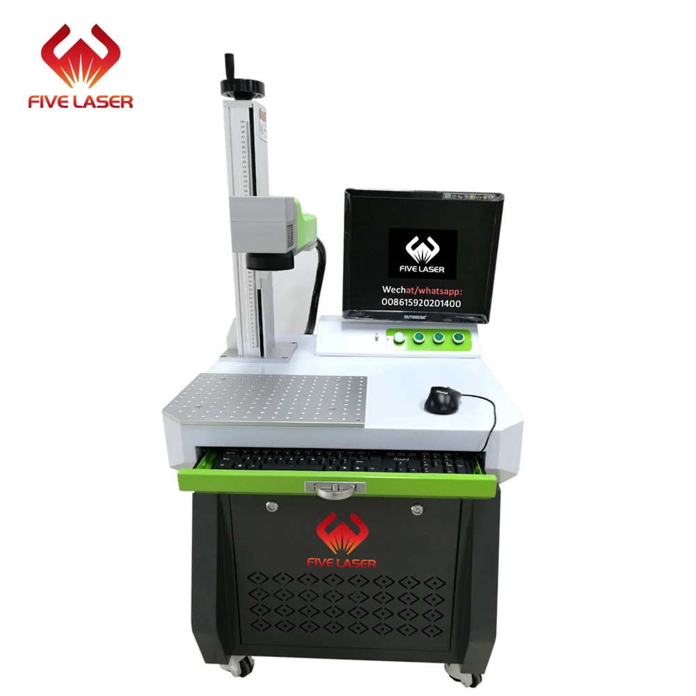 1064nm 30w fiber laser marker with Raycus pulsed fiber laser source 200*200mm working area for logo & serial number making