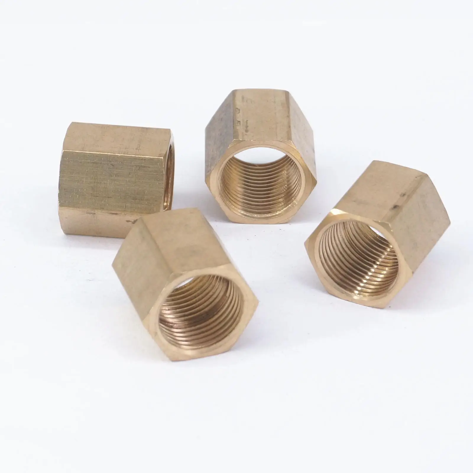 LOT 5 3/8 "BSP Innengewinde Messing Rohr Fittings Hex Mutter Rod Anschluss Kupplung Volle port