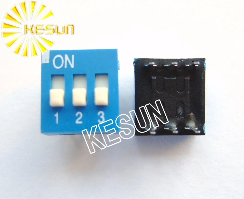 

100% Original EDS103 3P 2.54mm Blue DIP Switch EDS103SZ x 100PCS