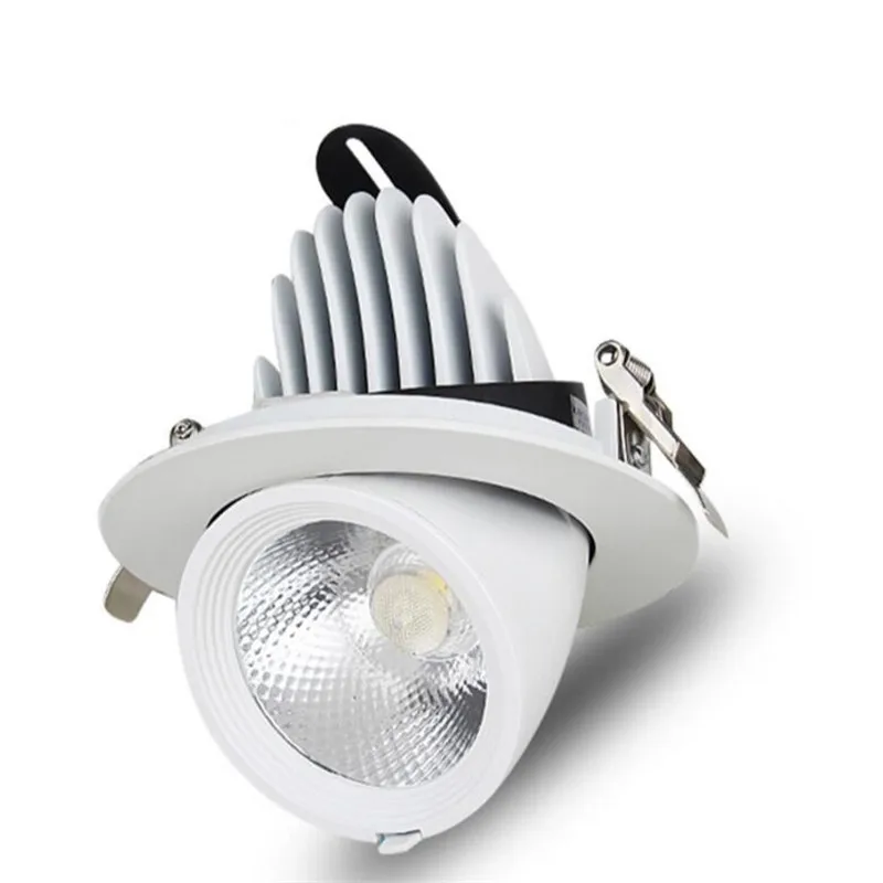 

Hot!!! LED downlight 10W 15W 20W adjustable 360 led light warm white natural white cold white Trunk downlight AC85-260V