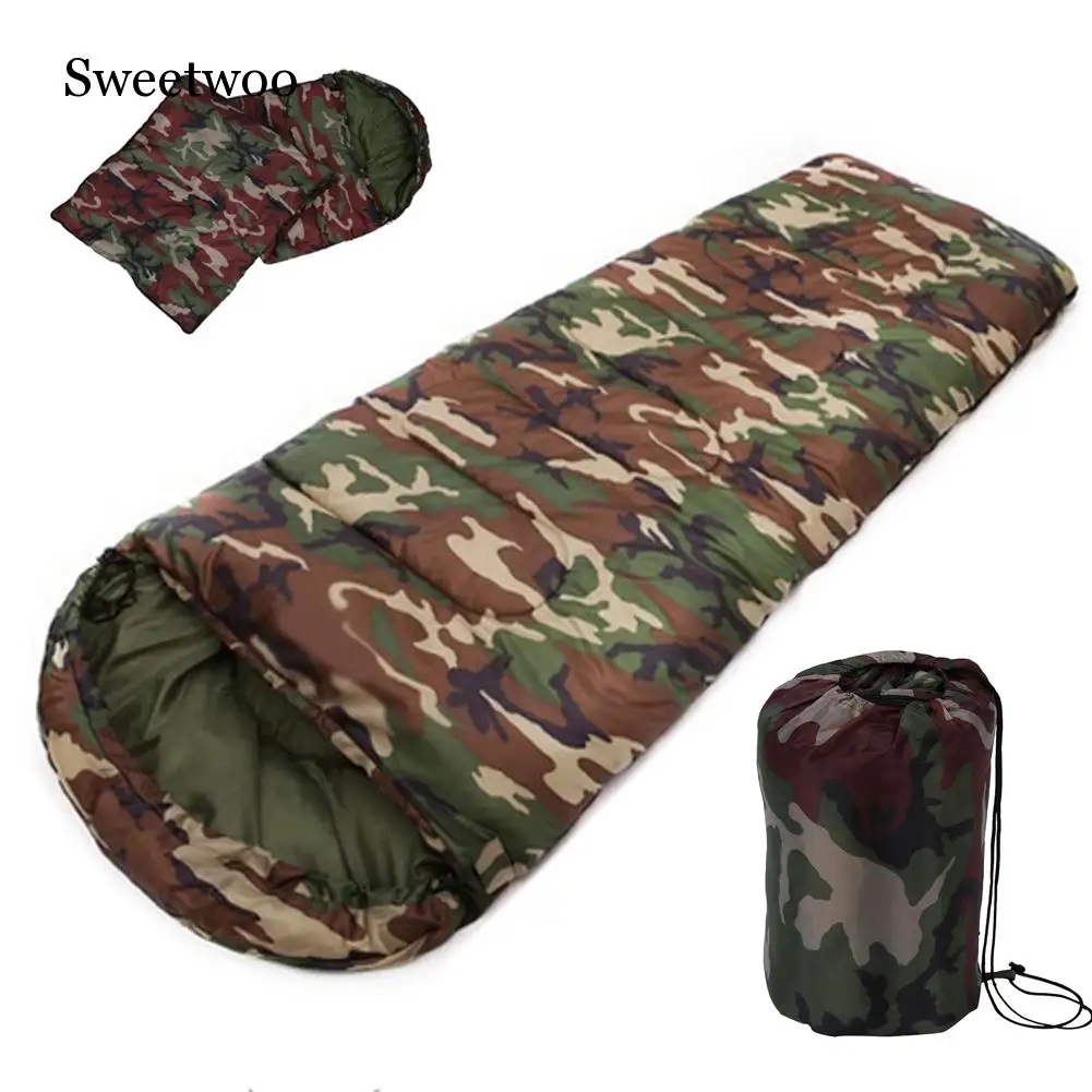 New Outdoor Sale High Quality Cotton Camping Sleeping Bag,envelope Style, Army Or Military Or Camouflage Sleeping Bags