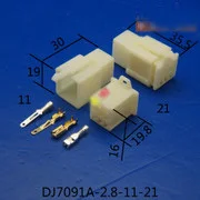 DJ7091A-2.8-11-21 DJ7091 2.8 11 21 9p storage battery electric connector and Pin wiring harness plug connectors 2.8 car plug