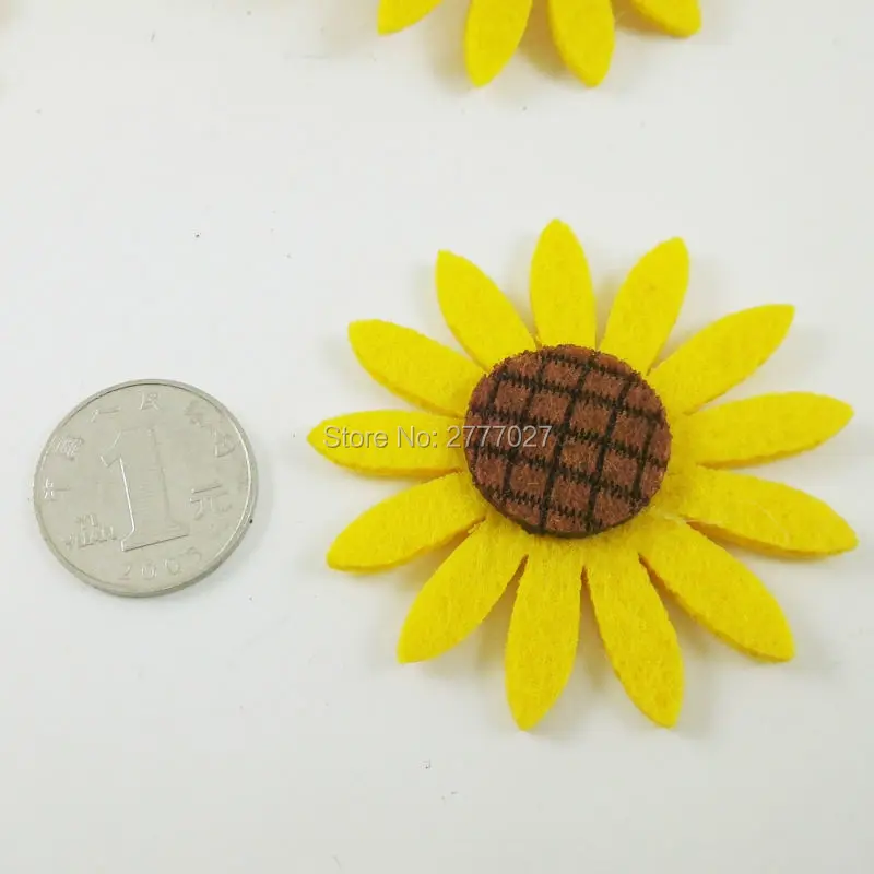 20pcs 6CM Circles Eco-friendly Cute DIY Accessories Jewelry In  Kindergarten Wall Decoration Materials With Sun Flower shape