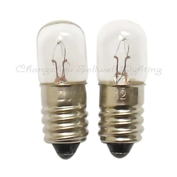 

Free Shipping 12v 0.11a E10 T10x28 New!miniature Lamps Lighting A298