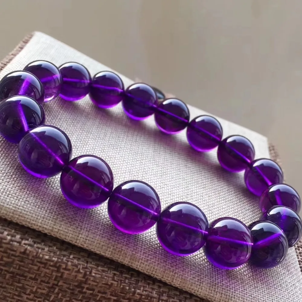 

Natural Purple Amethyst Chatoyant Bracelet Jewelry For Women Man Healing Gift Power Beads Uruguay Crystal AAAAA 10mm 11mm 12mm