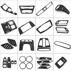 ABS Carbon fiber Car Interior Central Control Decoration Cover Frame Moldings Trim For BMW X1 X2 F47 F48 2016-22 Car Accessories