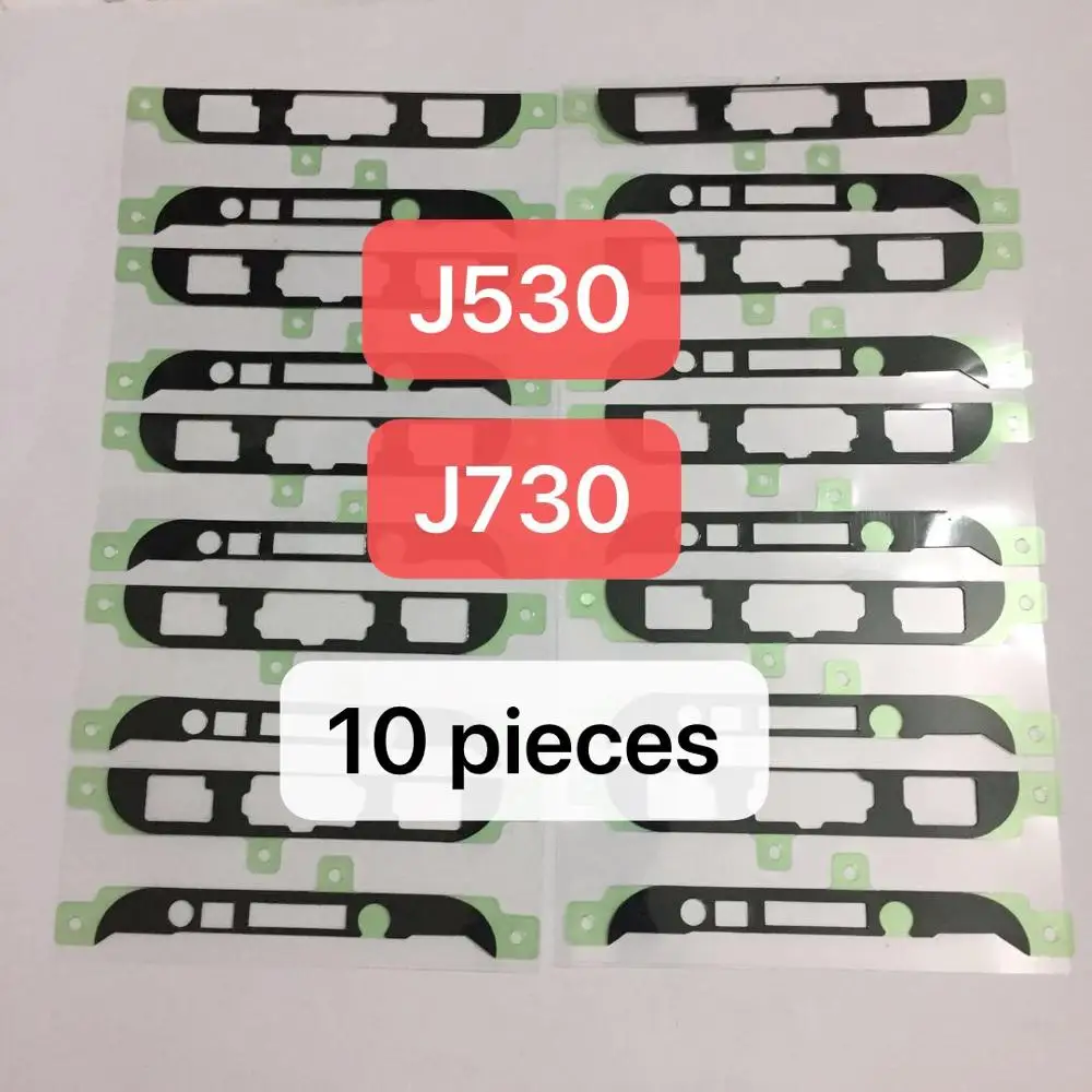 

10 pcs Housing Adhesive For Samsung Galaxy J5 J530 J530F J7 J730 J730F 2017 LCD Screen Front Frame Cover Glue Tape Sticker