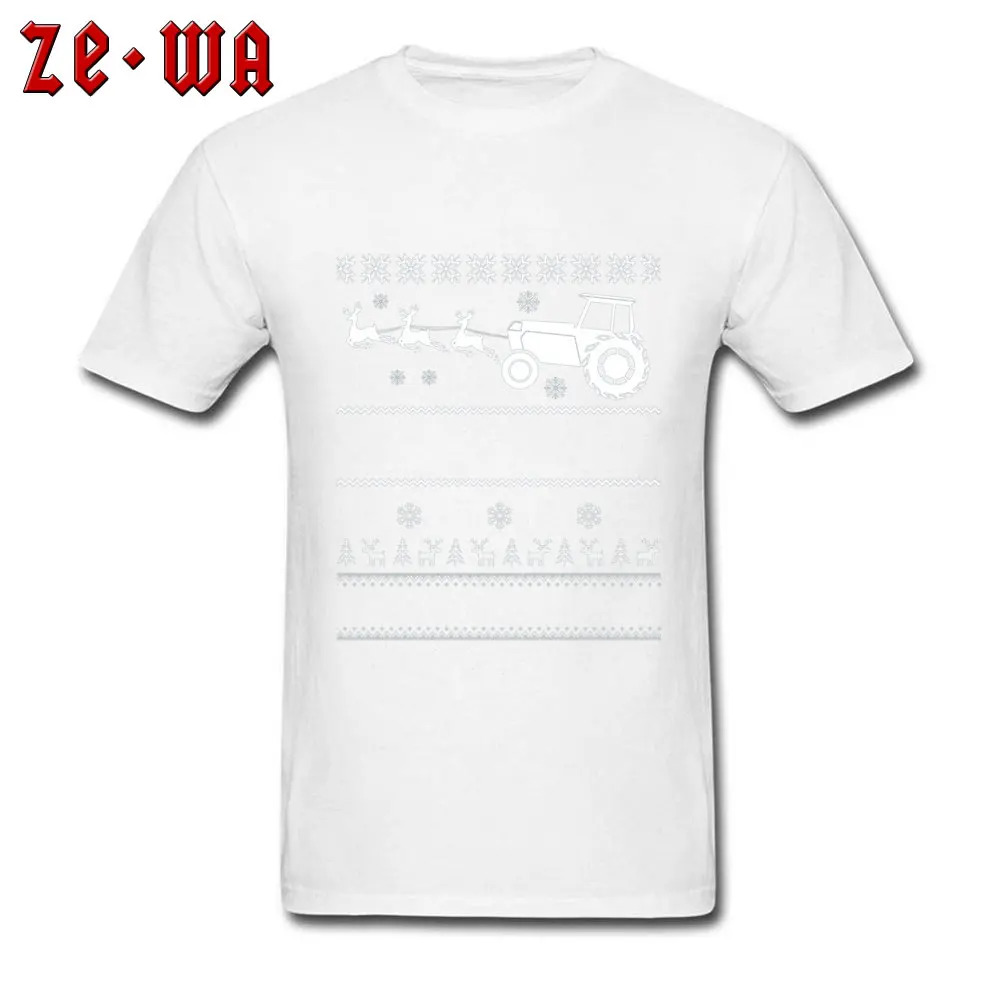 T Shirt for Men Christmas Farmer Ugly Deer Sweater T-Shirt Casual Short Sleeve Coupons O-Neck Cotton Tops TShirt Summer/Fall