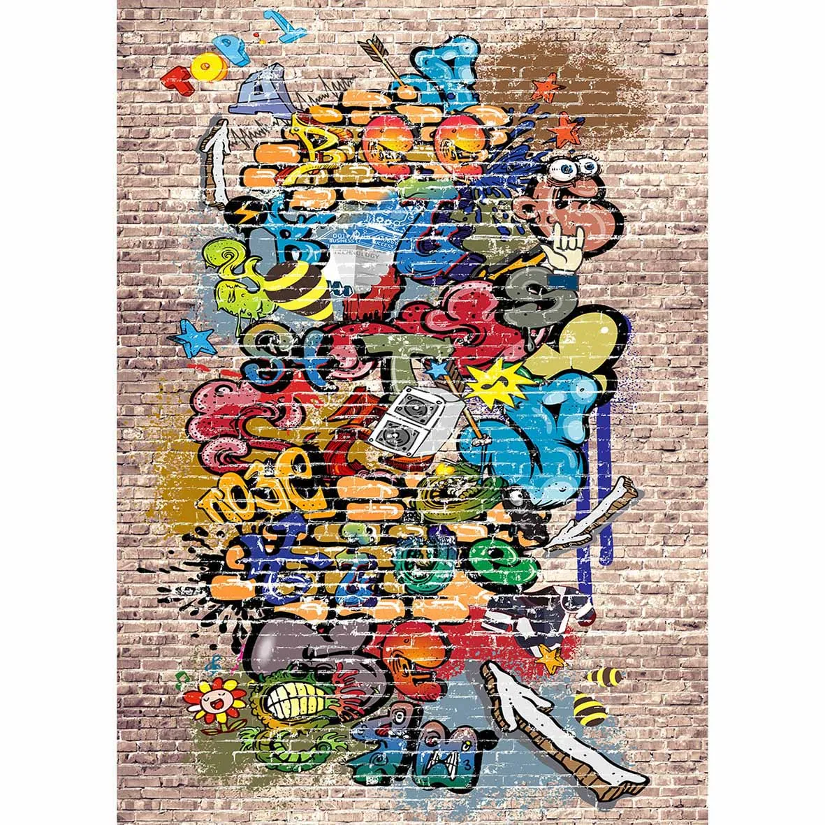 Allenjoy Graffiti de vintage muur fotografische cool achtergrond voor professionele fotoshoot photocall fonds fotografie studio