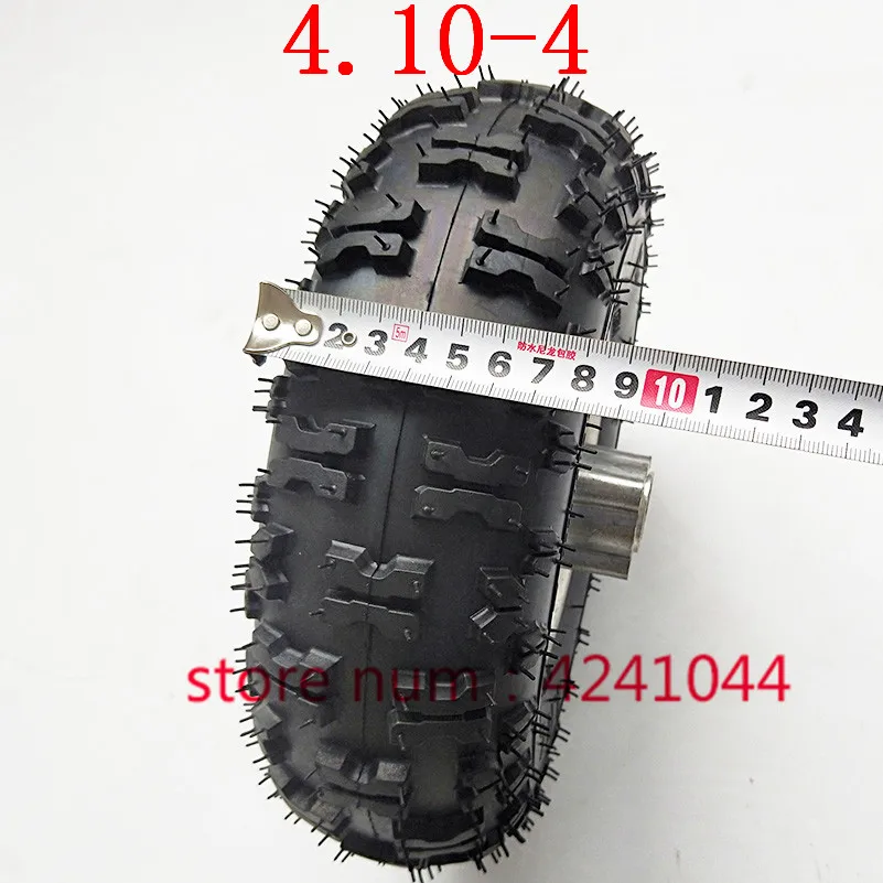 4.10/3.50-4  410/350-4  4.10-4 tires wheels 4 inch hub Rim with  tyre and inner tube fits ATV Quad Go Kart 47cc 49cc