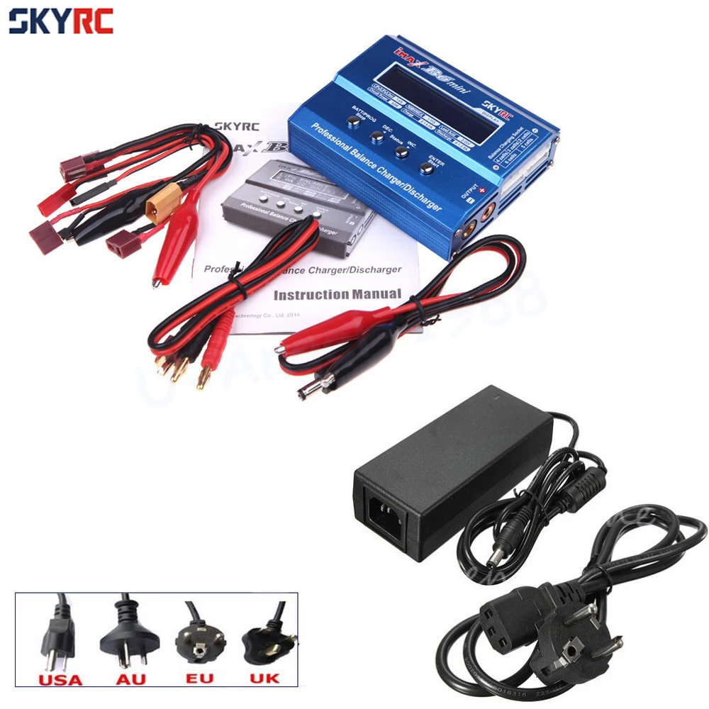 

SKYRC IMAX B6 MINI 60W Balance RC Charger/Discharger For RC Helicopter Re-peak for NIMH/NICD Aircraft + Power Adpater