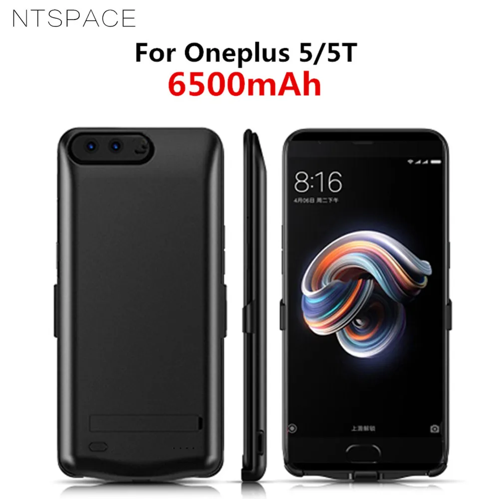 6500mAh Powerbank Cover For Oneplus 5 5T External Battery Cases Portable Charger Power Bank Cover For Oneplus 5T 5 Charging Case