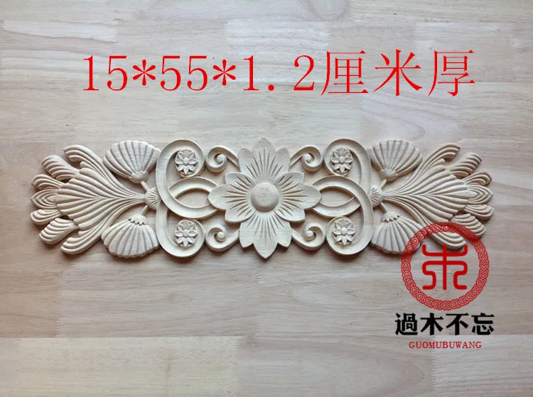 

Don't forget the wooden Dongyang wood carving wood applique Decal Decals European plum flower door vertical wave flower bed flow