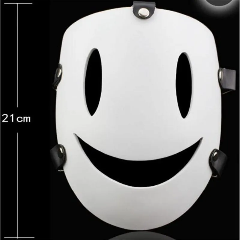 Halloween Cartoon Sky Violations Smile Masks Japanese Air Murders White Resin Mask Masquerade Carnival Party Cosplay Adult Size