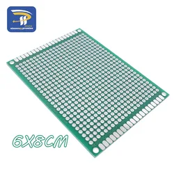 6X8 cm Double Side Copper Prototype PCB 6*8 cm Universal Board for Arduino