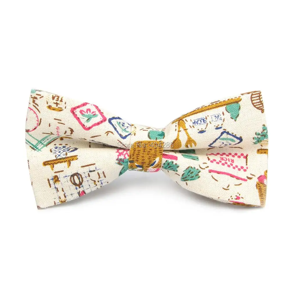 2019 Fashion Letter Style Men's Bow Tie Cotton Bowtie