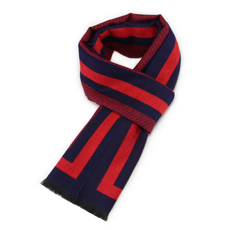 

Men Scarf Autumn Winter Vintage Soft Plaid Scarf Men's Thicken Cashmere Scarf High Quality Brand Business Casual Scarfs