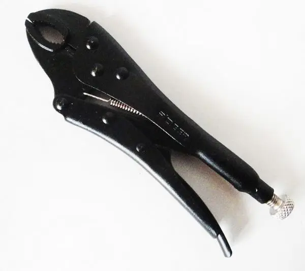 

R'DEER high quality 10" 250MM blackend high carbon steel firm durable round curved cut locking plier NO.RT-L10 freeship