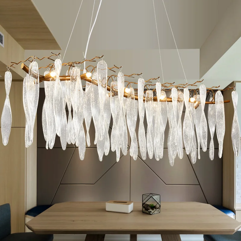 

Modern Crystal Chandelier lighting for Dining Room Bedroom Living room Kitchen led Copper Pendant Lamp Branch Tree Lamp